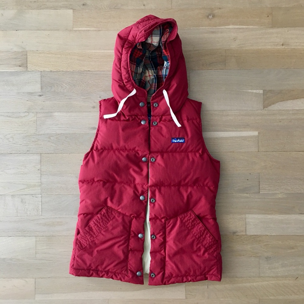 Red penfield down vest